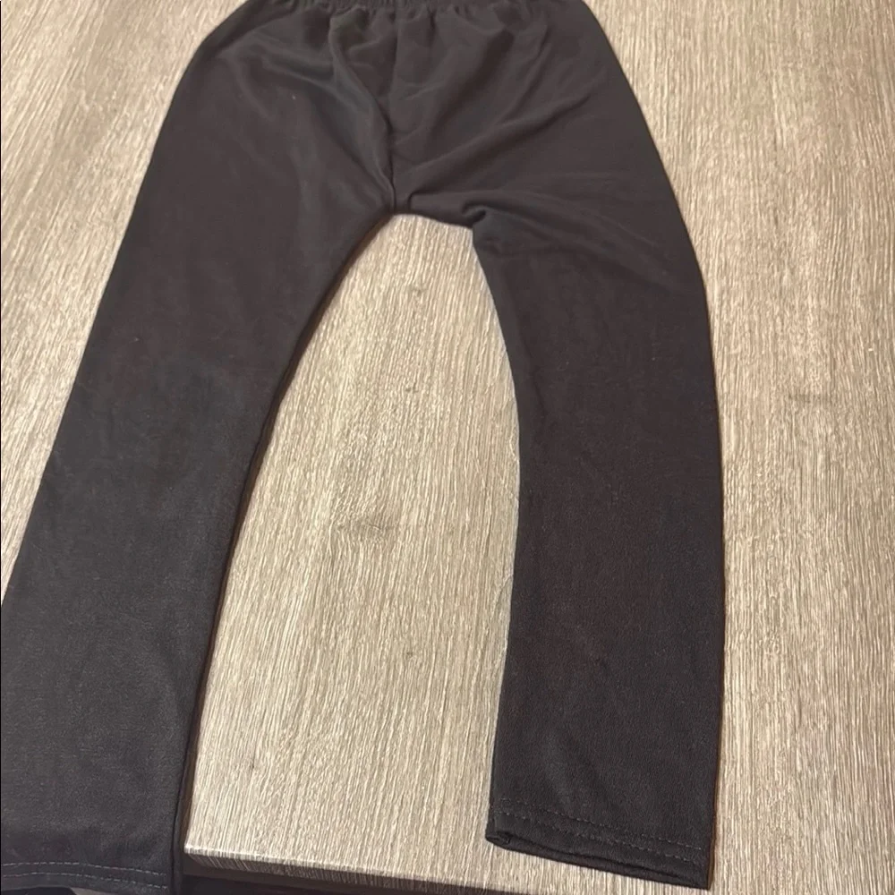Kids Black Pajama Bottoms